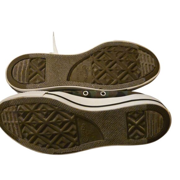 Converse All Star Low Top Canvas Tennis Shoes Womens 8 Mens 6 Camouflage Jungle - Picture 9 of 12